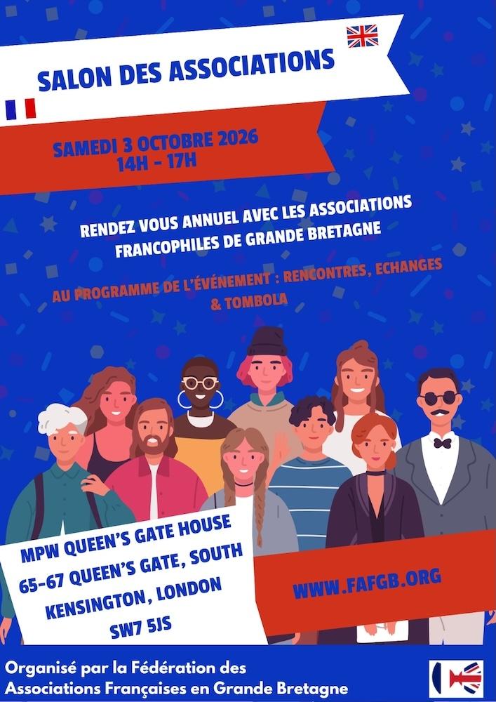 le salon des associations françaises de londres, le 3 octobre