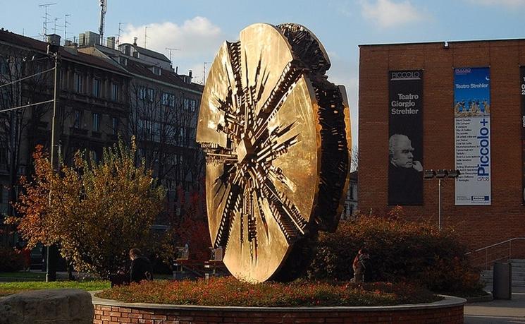 sculpture grand disque