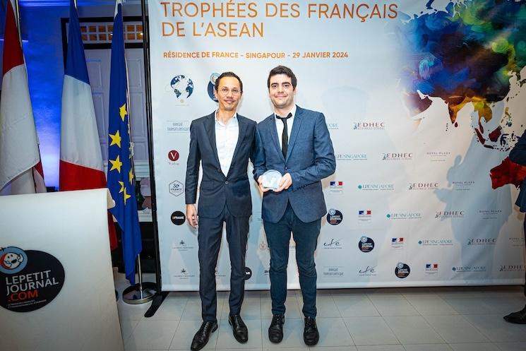 Sébastien Ferrand lors de la remise du Trophée Education des Trophées des Français de l'ASEAN 2024