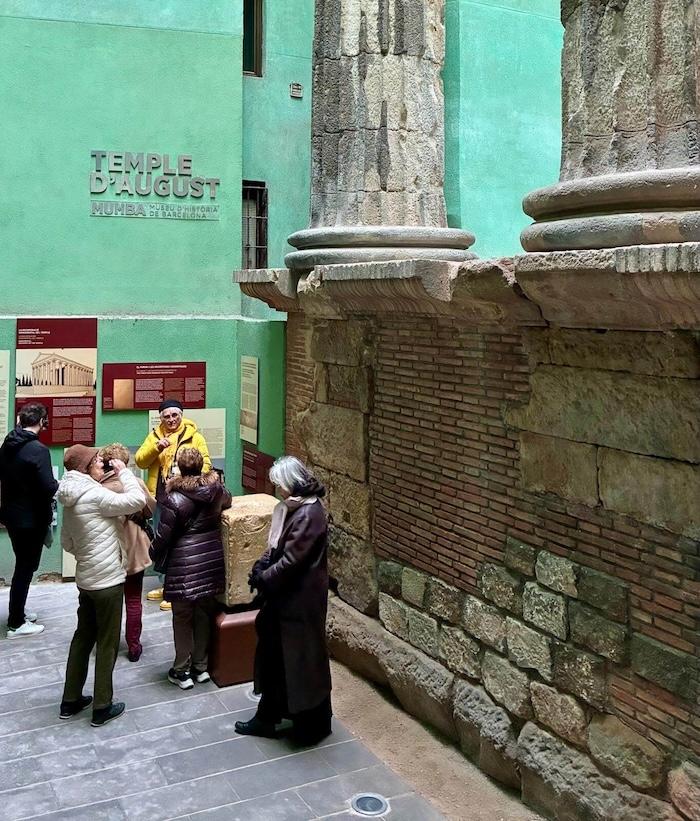 temple d'auguste à Barcelone