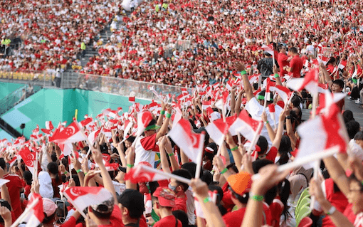 Ambiance survoltée à la parade de 2024 (© Straits Times)