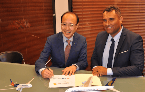 signature d'un accord entre Singapour et la Nouvelle-Calédonie