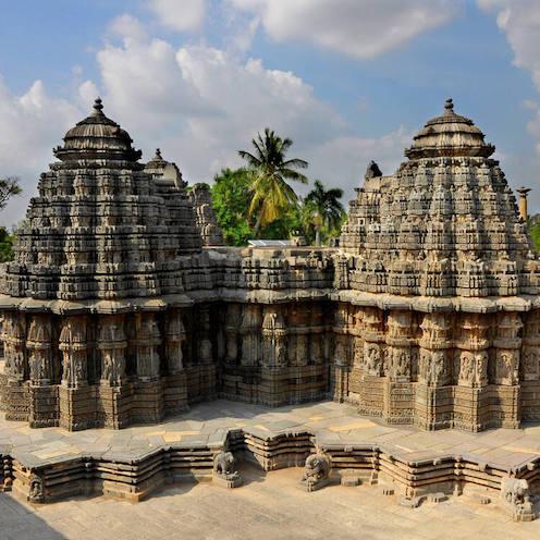 Les temples sacrés de style Hoysala dans le Karnataka en Inde