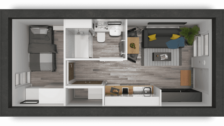 L'intérieur des dispositions SoloHaus