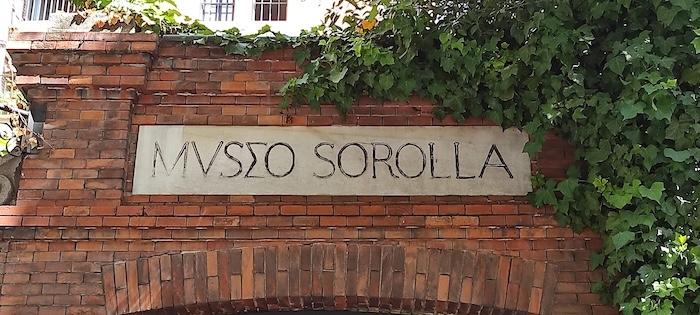 panneau entrée du musée sorolla à madrid