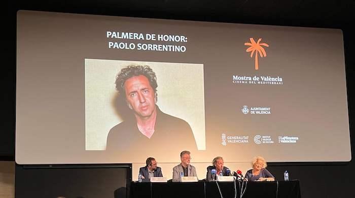 Paolo Sorrentino lors de la conférence de presse