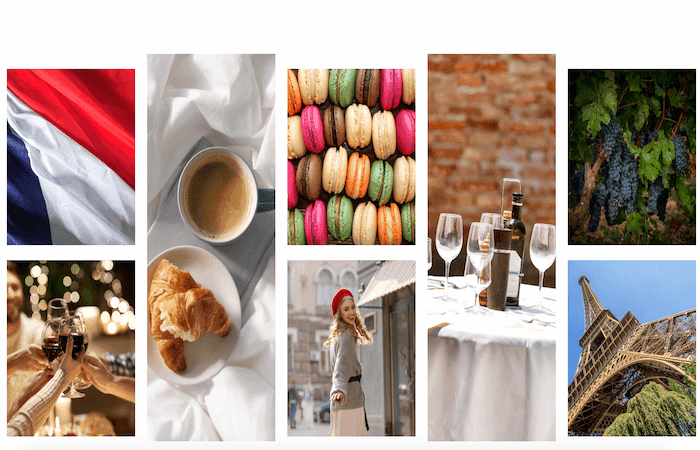 des photos de spécialités françaises en Espagne
