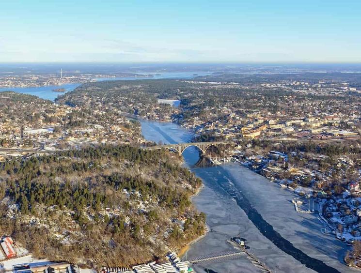 Le quartier de Nacka © Store Norske Leksikon
