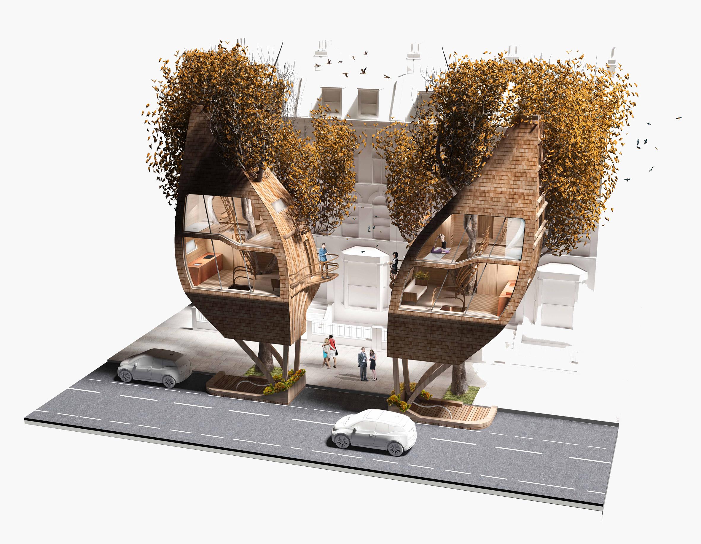 urbanisme architecte durable londres maisons arbres