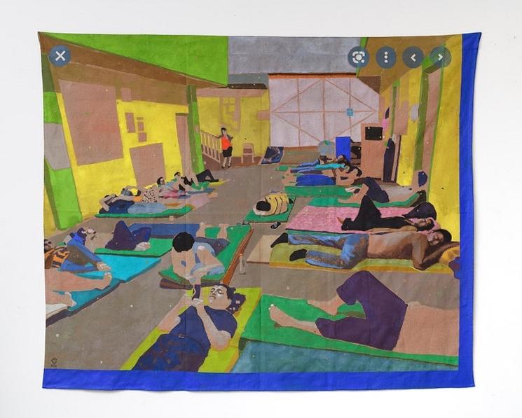 tableau coloré de Julie Polidoro.