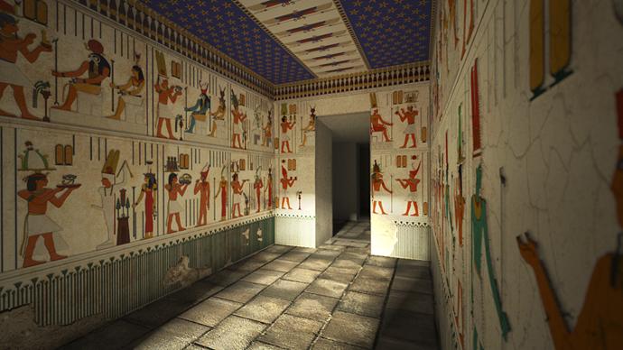 intérieur du temple de Debod