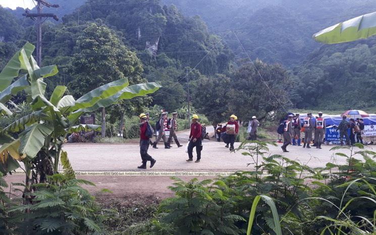Tournage de la serie netflix sur le sauvetage de la grotte de Tham Luang