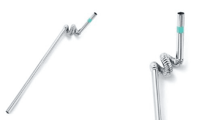 tiffany pailles en metal