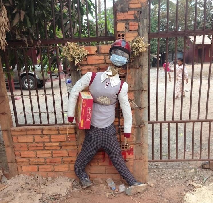 Une école à Siem Reap se protège du Covid-19 avec un ting mong