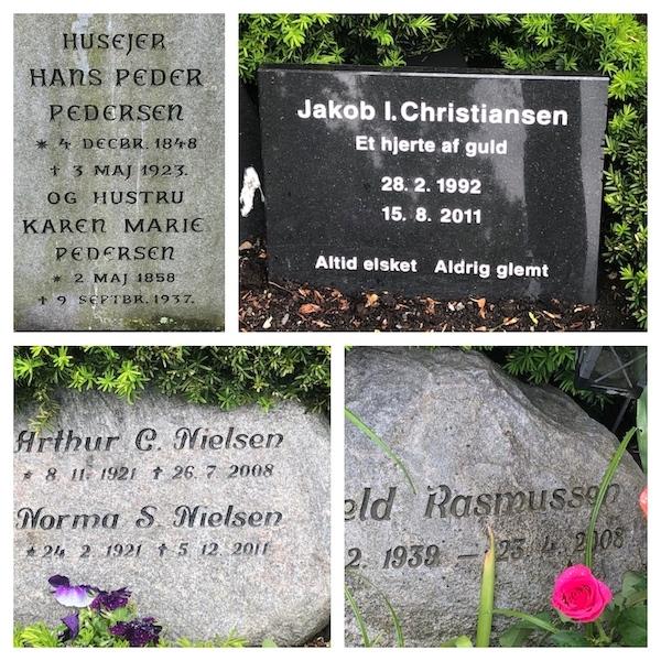 tombes noms de famille danois