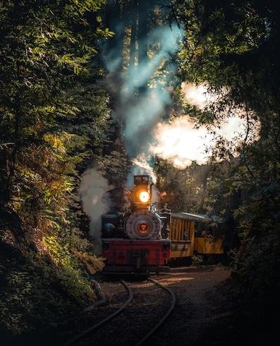 le train en vacances