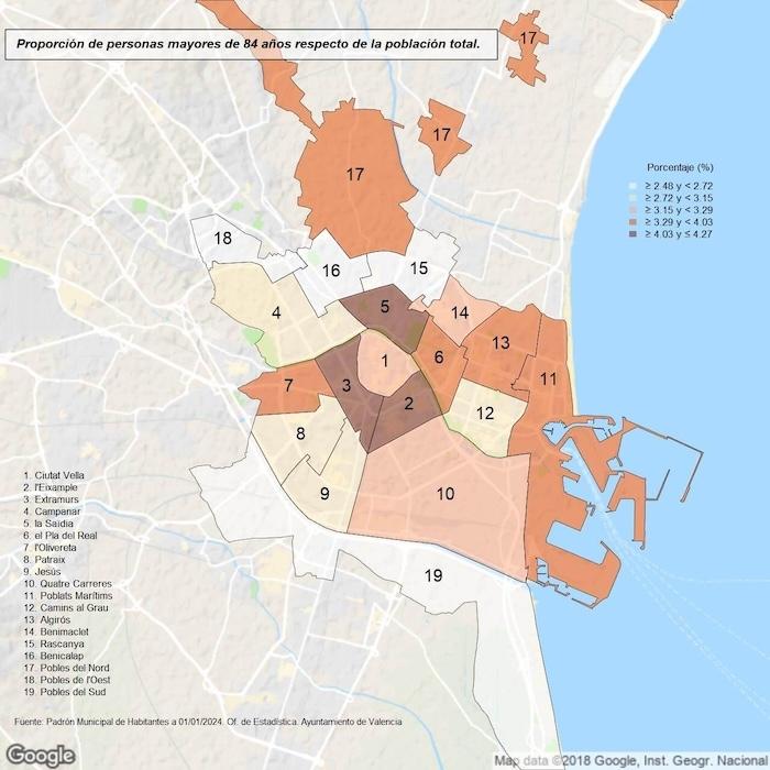 carte de l'age des habitants à valencia
