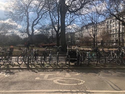 vélos garés Copenhague