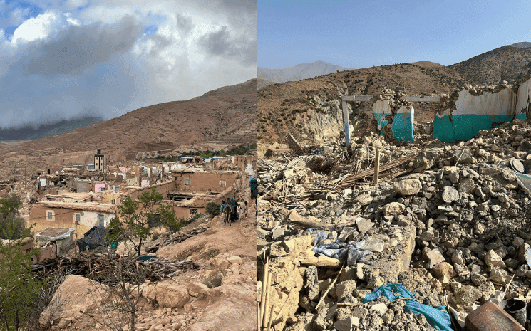 villages détruits après le séisme au Maroc