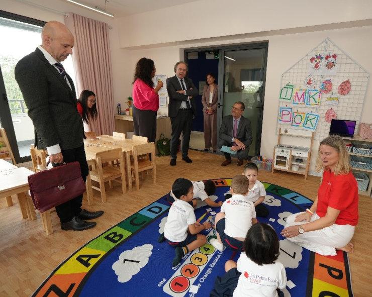 Visite des locaux de La Petite École à Hanoi