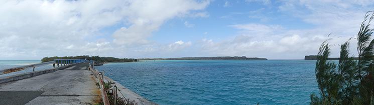 vue sur la mer dans le pacifique panoramique