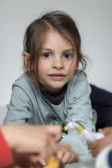 Kévin Degrotte dans leurs yeux portraits exposition enfants Copenhague école maternelle