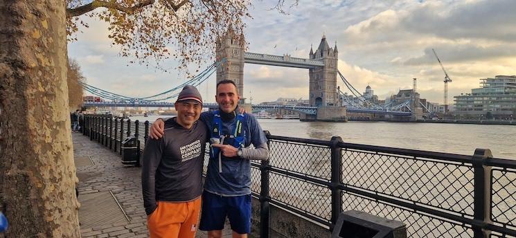 Your Running Guide à London Bridge (Crédit : JB. Magnat)