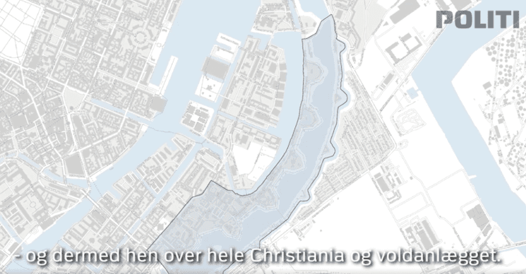 zone de pénalité trafic de cannabis à Copenhague