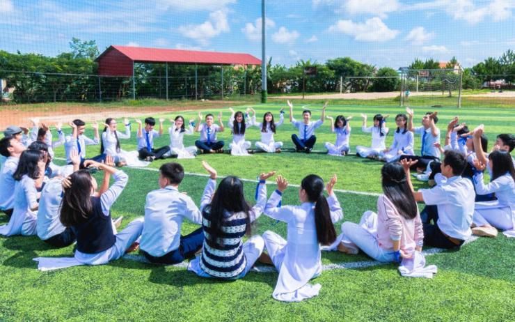 Jour de rentrée à Hanoï au Vietnam pour collège et lycée