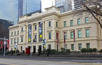 Photo de l'entrée du Musée de l'immigration à Melbourne