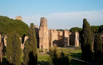 Thermes de Caracalla. Wikimedia Commons. Auteur : Marcok. 