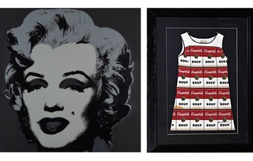 oeuvres d'andy warhol de Marilyn et souper dress