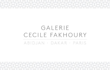 Galerie Cécile Fakhoury