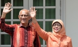 Halimah YACOB et son mari, Présidentes de Singapour 