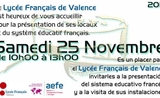 Affiche de la journée portes ouvertes du Lycée Français de Valence