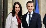 Ardern and Macron meeting april 2018