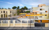 vue des bâtiments de la maternelle du lycée français de barcelone