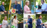 Leaders partis politiques suédois Riksdag