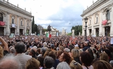 Manifestation Rome Citoyens Services publics