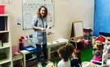 Valentine Brichet accueille les enfants à Valencia