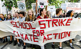 étudiants monde entier grève climat marche écologie environnement France Royaume-Uni manifestation