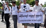 Manifestants Victoria fait divers viol en Birmanie