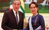Wang Xi et Aung San Suu Kyi, le 7 décembre 2019 en birmanie