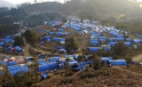 Un camp de déplacés dans l'état de Kachin