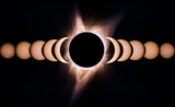 Eclipse partielle visible des EAU ce mois-ci