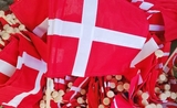 Le drapeau danois et l'inter culturel entre Danemark et France