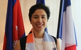 L'ambassadrice de France au Cambodge Mme Eva Nguyen Binh.