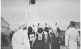 Une vieille photo d'un match féminin de Netball