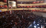 Public au Teatro Real, l'opéra de Madrid