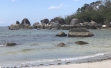 formations granitiques du geoparc mondial de Belitung Unesco